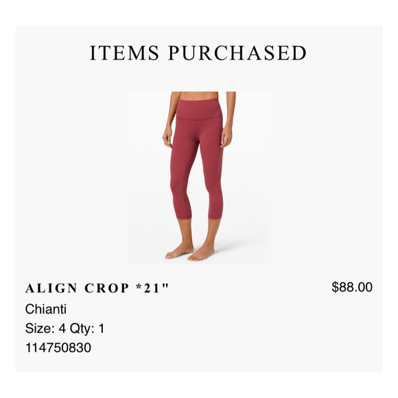 lululemon athletica Pants - Lululemon Align Crop 21”